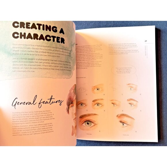 Watercolor Fashion Illustration Step-By-Step Technique llustrating Book Painting - Picture 5 of 13